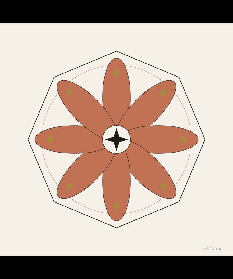 Gulkêş — Kurdish Rosette T-shirt