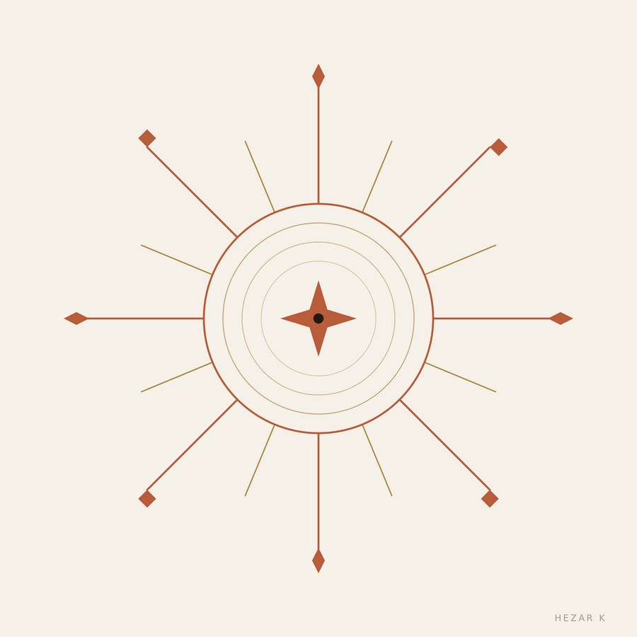 Roj — Sunrise T-Shirt by HEZAR K